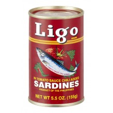 Ligo Sardines in Tomato Sauce with Chilli (155gm)